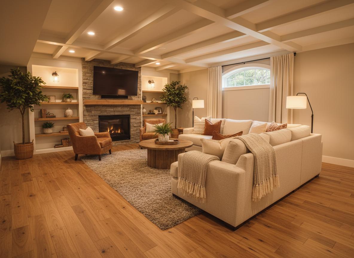 Laminate basement remodel